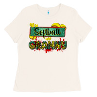 Softball Granny With Leopard Ladies Tee | Teevron