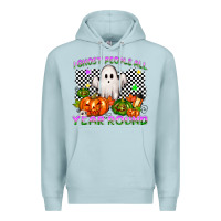 Blue Mist I ghost people all year round Premium Hoodie - NancyCooperArtShop