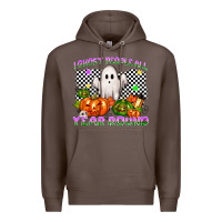 Coffee I ghost people all year round Premium Hoodie - NancyCooperArtShop