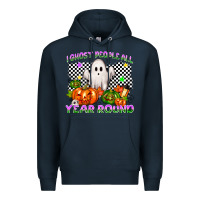 Navy I ghost people all year round Premium Hoodie - NancyCooperArtShop