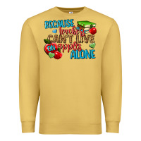 Antique Gold because teachers cant live on apples alone Premium Sweatshirt - NancyCooperArtShop
