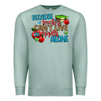 Seafoam because teachers cant live on apples alone Premium Sweatshirt - NancyCooperArtShop