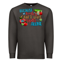 Smoke because teachers cant live on apples alone Premium Sweatshirt - NancyCooperArtShop