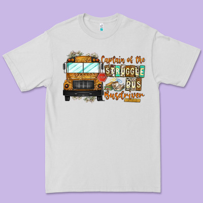 Captain Of Struggle Bus Busdrive Premium Tee Designed By Cowhidedigitalart