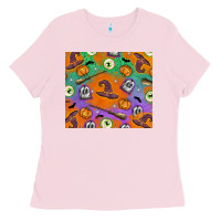 Bubblegum Pink halloween Ladies Tee - texasbilliewilder