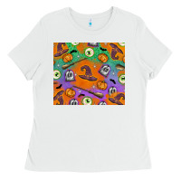 White halloween Ladies Tee - texasbilliewilder