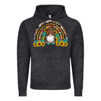 Vintage Black western gnome gemstones sunflowers rainbow Vintage Hoodie - Artiststas