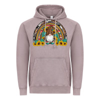 Vintage Zinc western gnome gemstones sunflowers rainbow Vintage Hoodie - Artiststas