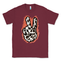Burgundy Dalmatians Skin Peace Sign Classic Tee - Jasminsmagicworld