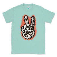 Seafoam Dalmatians Skin Peace Sign Classic Tee - Jasminsmagicworld