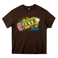 Chocolate Brown sixth grade dude Heavy Core Tee - RanaPortraitStore