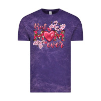 Cloud Purple best mom ever Vintage Tee - NancyCooperArtShop