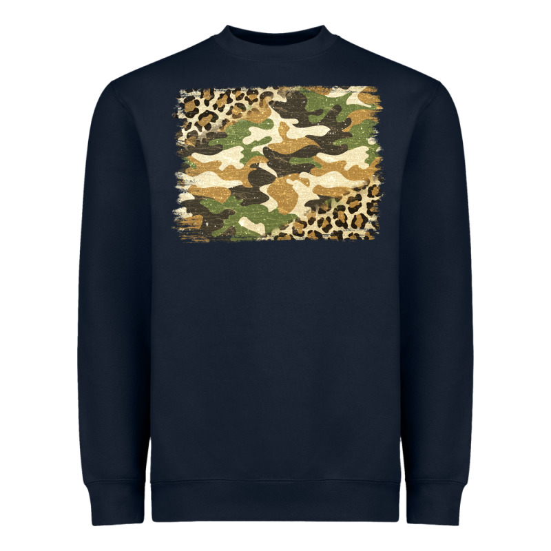 Leopard Camo Pattern Background Heavyweight Sweatshirt by Jasminsmagicworld | Teevron
