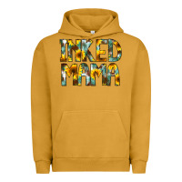 Pigment Peanut Butter Inked Mama Flowers Urban Hoodie - CowCowDesign