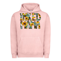 Pigment Salmon Inked Mama Flowers Urban Hoodie - CowCowDesign