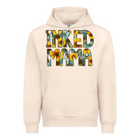 Sandshell Inked Mama Flowers Urban Hoodie - CowCowDesign