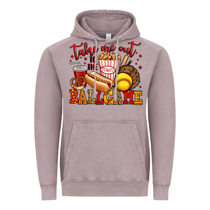Take Me Out To The Ball Game Softball Vintage Hoodie by Jasminsmagicworld | Teevron