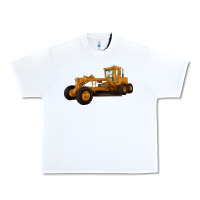White Motor Grader Urban Heavy Tee - LillyAllenDesigns