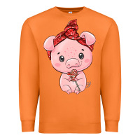 Carrot cute pig Premium Sweatshirt - texasbilliewilder