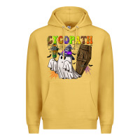 Antique Gold Cycopath Premium Hoodie - NancyCooperArtShop