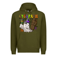Army Green Cycopath Premium Hoodie - NancyCooperArtShop