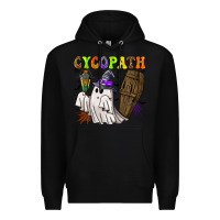 Black Cycopath Premium Hoodie - NancyCooperArtShop