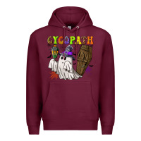 Burgundy Cycopath Premium Hoodie - NancyCooperArtShop