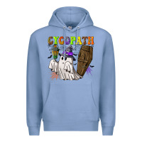 Colony Blue Cycopath Premium Hoodie - NancyCooperArtShop