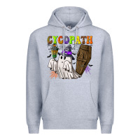 Heather Grey Cycopath Premium Hoodie - NancyCooperArtShop