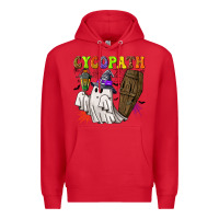 Red Cycopath Premium Hoodie - NancyCooperArtShop