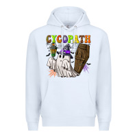 White Cycopath Premium Hoodie - NancyCooperArtShop