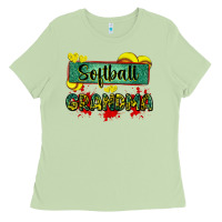 Matcha softball grandma with leopard Ladies Tee - Zillion Design Studio