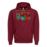 Burgundy birthday boy Zipper Hoodie - BundleAndBundleShop