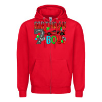 Red birthday boy Zipper Hoodie - BundleAndBundleShop