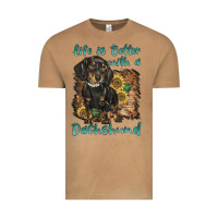 Vintage Camel life is better with a dachshund Vintage Tee - BarkalooDesign