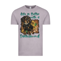 Vintage Zinc life is better with a dachshund Vintage Tee - BarkalooDesign