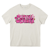 Cream Breast Cancer Postal Worker Heavy Core Tee - texasbilliewilder