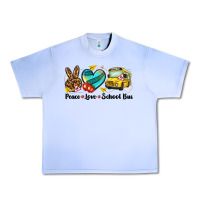 Grape Ice peace love school bus Urban Heavy Tee - NancyCooperArtShop