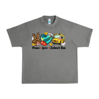 Tornado peace love school bus Urban Heavy Tee - NancyCooperArtShop