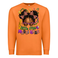 Carrot little miss mardi gras afro messy bun kid Premium Sweatshirt - texasbilliewilder