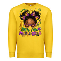 Lemon little miss mardi gras afro messy bun kid Premium Sweatshirt - texasbilliewilder