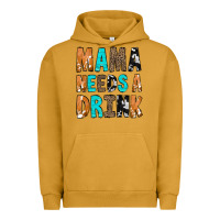 Pigment Peanut Butter Mama Needs a Drink Urban Hoodie - CowCowDesign