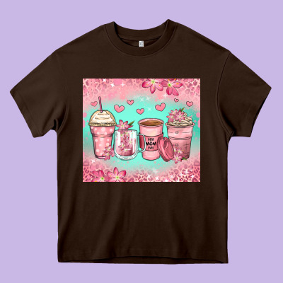 Best Mom Ever Coffee Cups Heavy Core Tee Designed By Zillion Design Studio