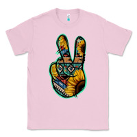 Aztec Sunflower Peace Sign Classic Tee | Teevron