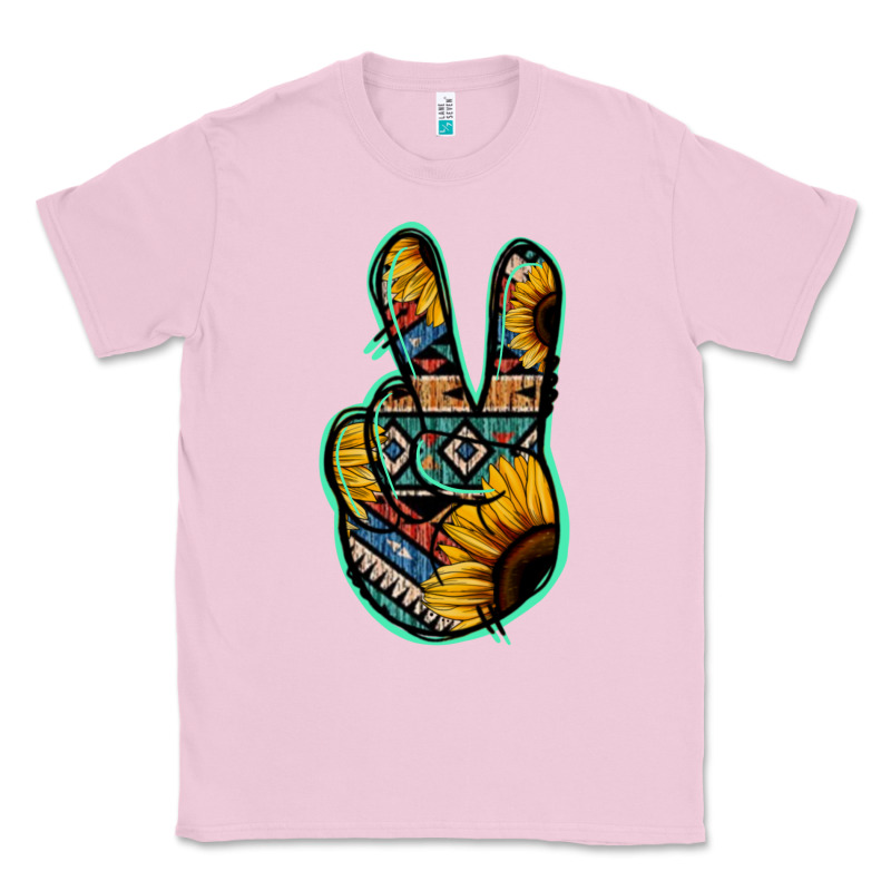 Aztec Sunflower Peace Sign Classic Tee by Jasminsmagicworld | Teevron