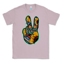 Lilac Aztec Sunflower Peace Sign Classic Tee - Jasminsmagicworld