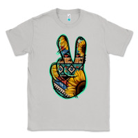 Moon Dust Aztec Sunflower Peace Sign Classic Tee - Jasminsmagicworld