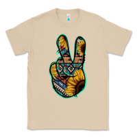 Mushroom Aztec Sunflower Peace Sign Classic Tee - Jasminsmagicworld