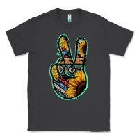 Smoke Aztec Sunflower Peace Sign Classic Tee - Jasminsmagicworld