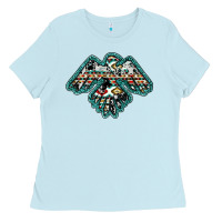 Baby Blue western thunderbird Ladies Tee - RanaPortraitStore